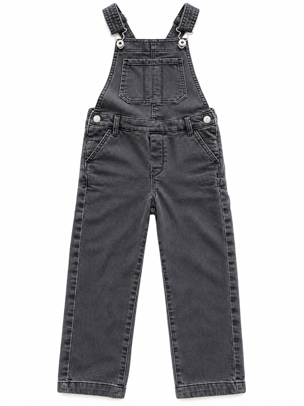 OshKosh B'gosh Charcoal Gray Kids Denim Overalls